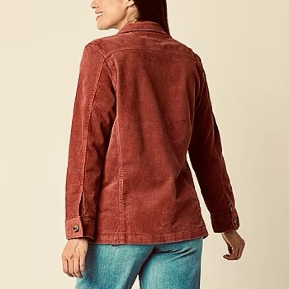 St Johns Bay Corduroy Shirt Jacket Preppy Winter Long Sleeve Boyfriend Shacket - Picture 4 of 17
